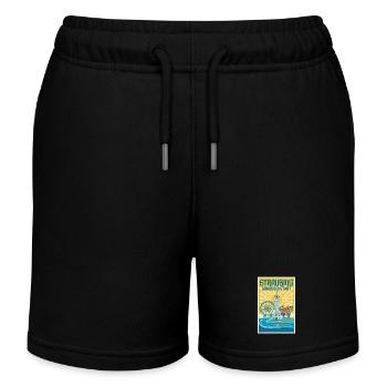 Straubing Gäubodenstadt Poster - Kinder Organic Joggingshorts Mini Bolter von Stanley/Stella - Schwarz - Vorne
