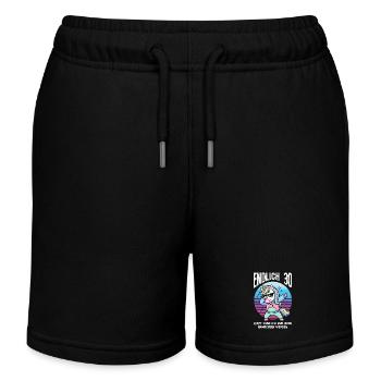 Endlich 30 Einhorn Geburtstag - Kinder Organic Joggingshorts Mini Bolter von Stanley/Stella - Schwarz - Vorne