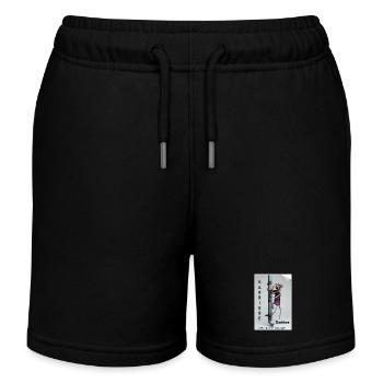 Karriereleiter Ratte Karikatur - Kinder Organic Joggingshorts Mini Bolter von Stanley/Stella - Schwarz - Vorne