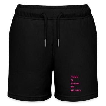 Home is where we belong - Kinder Organic Joggingshorts Mini Bolter von Stanley/Stella - Schwarz - Vorne