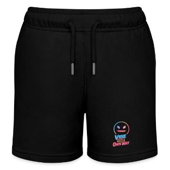 Vibe Your Own Way - Kids Organic Sweat Shorts by Stanley/Stella - black - Front