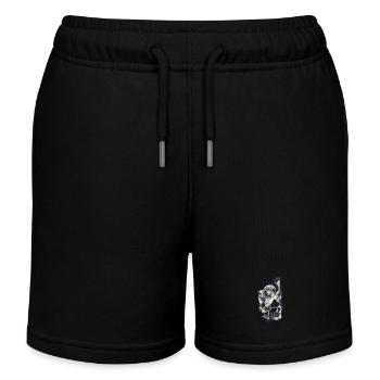Aesthetic Piano Art  - Kids Organic Sweat Shorts by Stanley/Stella - black - Front