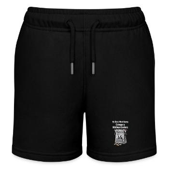 My Skin's Worst Enemy: Crimps & Kitchen Graters - Kids Organic Sweat Shorts by Stanley/Stella - black - Front