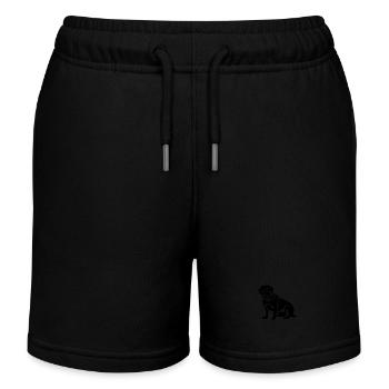 Carlin Chien Carlin - Short de jogging enfant bio Stanley/Stella - noir - Devant