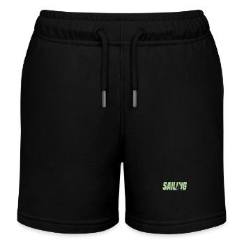 sailing segeln segelboot - Kinder Organic Joggingshorts Mini Bolter von Stanley/Stella - Schwarz - Vorne