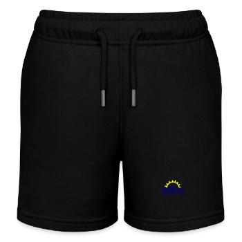 Photovoltaics Solar Energy - Kids Organic Sweat Shorts by Stanley/Stella - black - Front