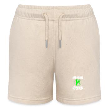 Arborist Tree Surgeon Climber Climbing Trimmer - Kids Organic Sweat Shorts by Stanley/Stella - soft Ecru - Front