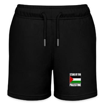 stand up for palestine - Kids Organic Sweat Shorts by Stanley/Stella - black - Front