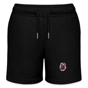 Indian Skull - Kids Organic Sweat Shorts by Stanley/Stella - black - Front