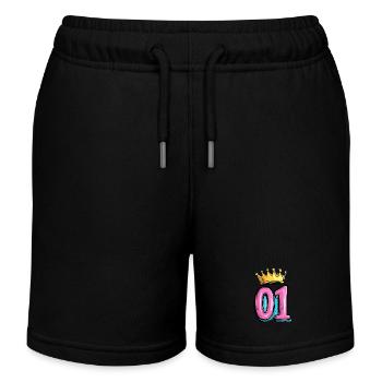 1 Couronne de chiffres - Short de jogging enfant bio Stanley/Stella - noir - Devant
