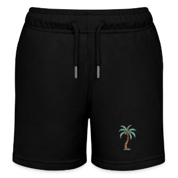 Île Palm - Short de jogging enfant bio Stanley/Stella - noir - Devant