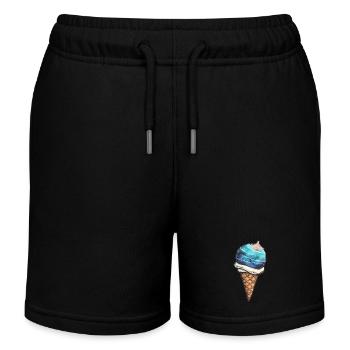 Planète de glace Mercure - Short de jogging enfant bio Stanley/Stella - noir - Devant