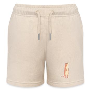 Meerkat - Kids Organic Sweat Shorts by Stanley/Stella - soft Ecru - Front