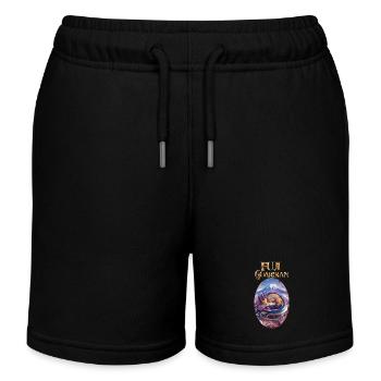 The Guardian of Mount Fuji - Kids Organic Sweat Shorts by Stanley/Stella - black - Front