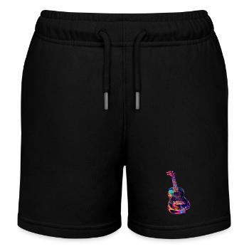 Ukulélé - Short de jogging enfant bio Stanley/Stella - noir - Devant