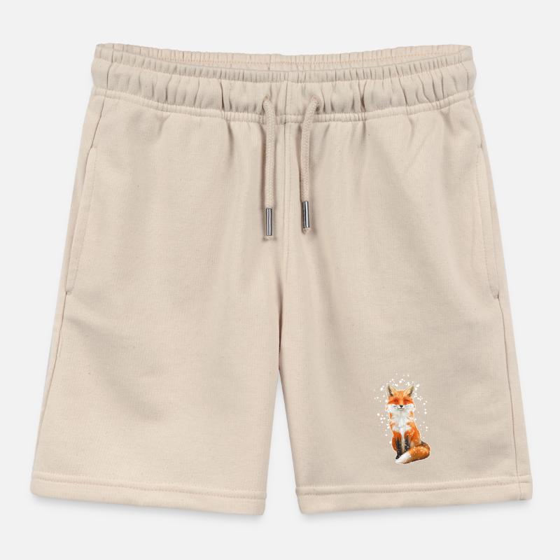 Fuchs mit Schneeflocken Kinder Organic Joggingshorts Mini Bolter von Stanley/Stella
