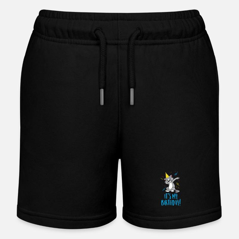 C'est mon anniversaire - Short de jogging enfant bio Stanley/Stella - noir
