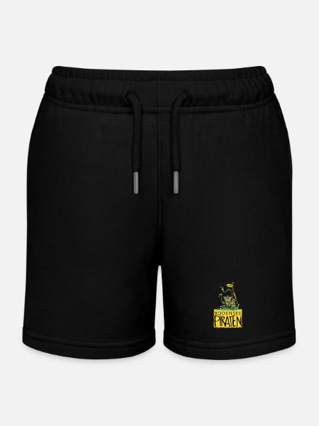 Bodensee Piraten-t-shirt - Kinder Organic Joggingshorts Mini Bolter von Stanley/Stella - Schwarz