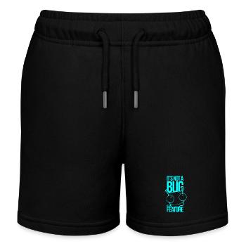 It´s not a Bug It´s a Feature - Kinder Organic Joggingshorts Mini Bolter von Stanley/Stella - Schwarz - Vorne