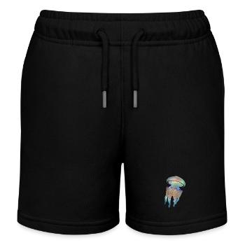 Méduse - Short de jogging enfant bio Stanley/Stella - noir - Devant