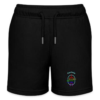 Rainbow Pentode - Vacuum Tube Symbol - Kids Organic Sweat Shorts by Stanley/Stella - black - Front
