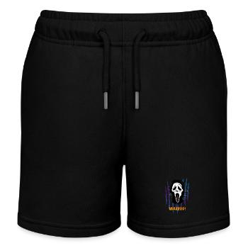 Horrorfilme mit gruseliger Horrormaske ansehen - Kinder Organic Joggingshorts Mini Bolter von Stanley/Stella - Schwarz - Vorne