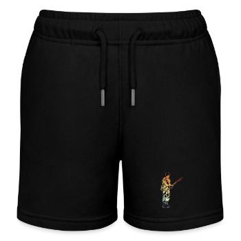 Vintage Angler - Kids Organic Sweat Shorts by Stanley/Stella - black - Front