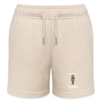 Humorous Animal Statement Sloth Jungle Dwellers - Kids Organic Sweat Shorts by Stanley/Stella - soft Ecru - Front