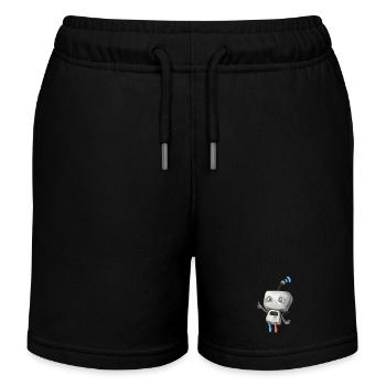 Petit robot - Short de jogging enfant bio Stanley/Stella - noir - Devant