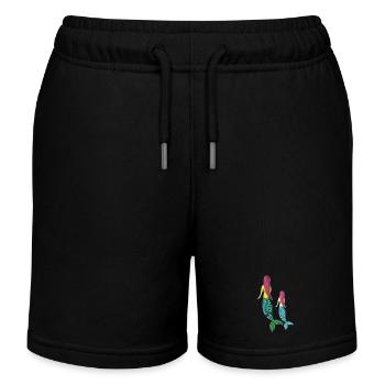 Mer Junior Gris Mère Fille - Short de jogging enfant bio Stanley/Stella - noir - Devant