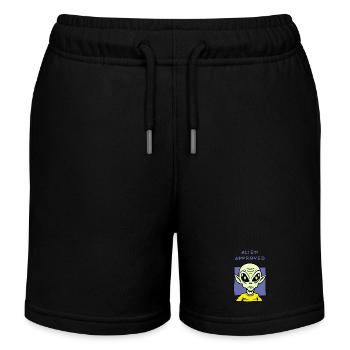 Conception Yellow Eye approuvée par Alien - Short de jogging enfant bio Stanley/Stella - noir - Devant