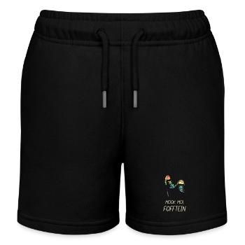 Mook Mol Fofftein Bas allemand drôles dictons - Short de jogging enfant bio Stanley/Stella - noir - Devant