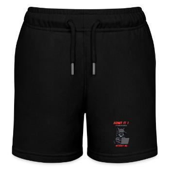 Geben Sie es zu! Das Leben wäre langweilig ohne mich - Kinder Organic Joggingshorts Mini Bolter von Stanley/Stella - Schwarz - Vorne