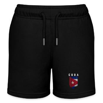 Drapeau cubain, fierté cubaine - Short de jogging enfant bio Stanley/Stella - noir - Devant