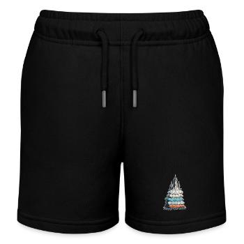 Betten Burgen Bauer - Kinder Organic Joggingshorts Mini Bolter von Stanley/Stella - Schwarz - Vorne