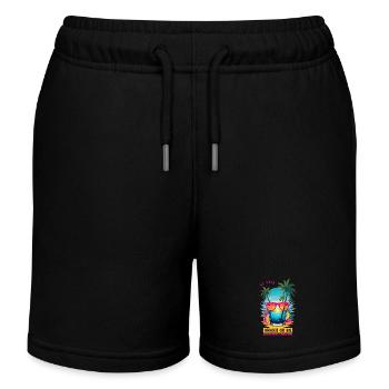 Er sagte: Hawaii oder ich - Kinder Organic Joggingshorts Mini Bolter von Stanley/Stella - Schwarz - Vorne