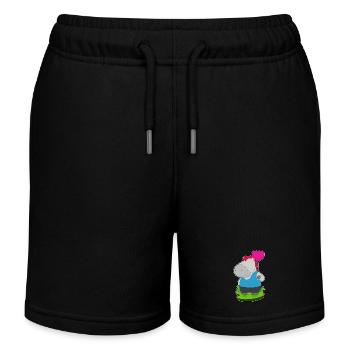 Ballon de cheval - Short de jogging enfant bio Stanley/Stella - noir - Devant