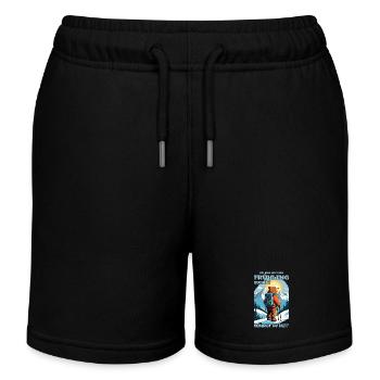 Bär sucht den Frühling - Kinder Organic Joggingshorts Mini Bolter von Stanley/Stella - Schwarz - Vorne