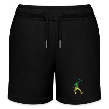 Architect Retro Style - Kids Organic Sweat Shorts by Stanley/Stella - black - Front