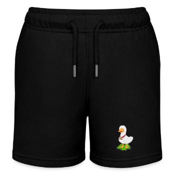 Médaille du canard - Short de jogging enfant bio Stanley/Stella - noir - Devant