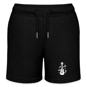 Ukulélé - Short de jogging enfant bio Stanley/Stella - noir - Devant