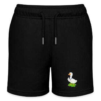 Duck Medal - Kids Organic Sweat Shorts by Stanley/Stella - black - Front