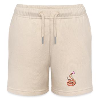 Schlange Kaugummi - Kinder Organic Joggingshorts Mini Bolter von Stanley/Stella - Natur - Vorne