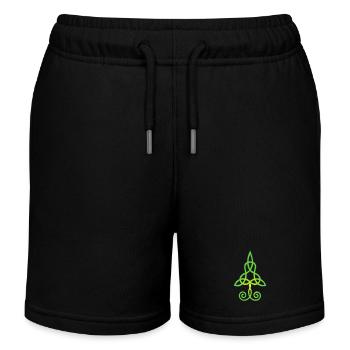 Bäume und Natur - Kinder Organic Joggingshorts Mini Bolter von Stanley/Stella - Schwarz - Vorne