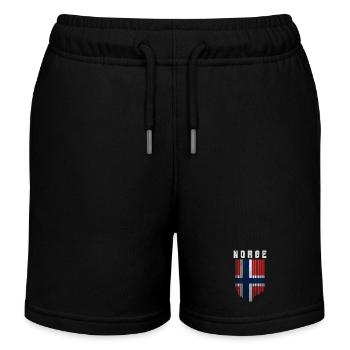 Norwegian flag, Norwegian pride - Kids Organic Sweat Shorts by Stanley/Stella - black - Front