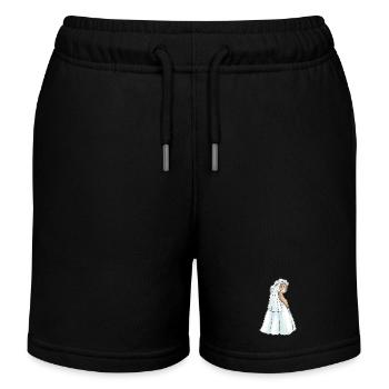Affe Braut Schleier Hochzeit - Kinder Organic Joggingshorts Mini Bolter von Stanley/Stella - Schwarz - Vorne