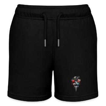 Planeten Eiscreme Kugel - Weltraum Galaxie Science - Kinder Organic Joggingshorts Mini Bolter von Stanley/Stella - Schwarz - Vorne