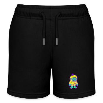 Kerlchen mit Hut - Kinder Organic Joggingshorts Mini Bolter von Stanley/Stella - Schwarz - Vorne