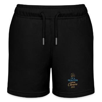Ich bin ein Immobilienmakler und brauche einen Abs - Kinder Organic Joggingshorts Mini Bolter von Stanley/Stella - Schwarz - Vorne