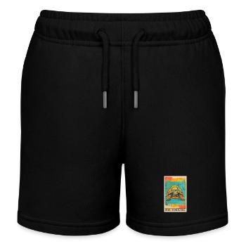 Tortues Tortue - Short de jogging enfant bio Stanley/Stella - noir - Devant